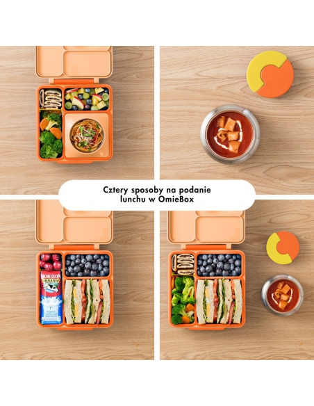 Lunchbox z termosem na jedzenie Omie OMIEBOX Poppy Orange