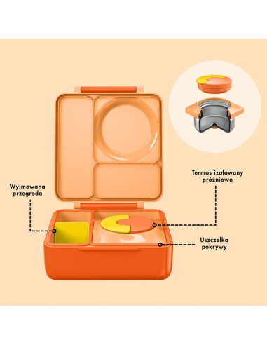 Lunchbox z termosem na jedzenie Omie OMIEBOX Poppy Orange