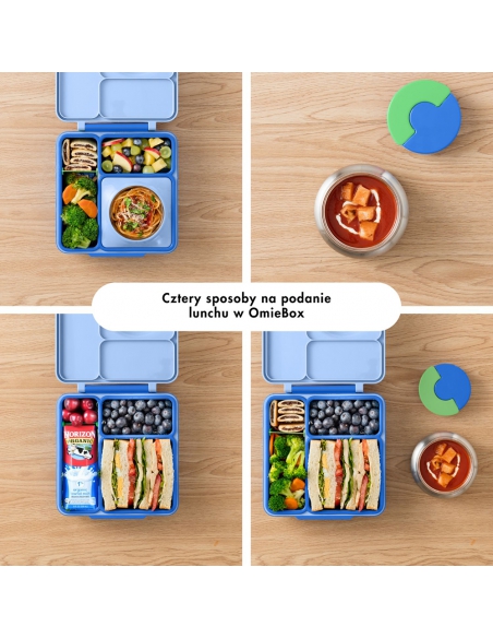 Lunchbox z termosem na jedzenie Omie OMIEBOX Sea Blue
