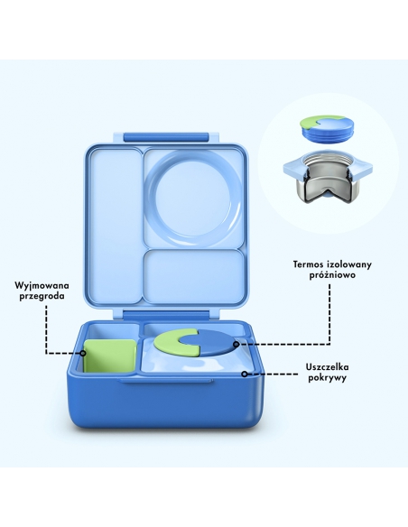 Lunchbox z termosem na jedzenie Omie OMIEBOX Sea Blue
