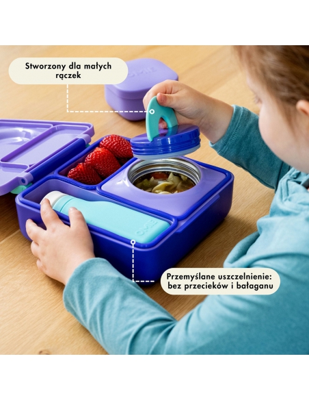 Lunchbox z termosem na jedzenie Omie OMIEBOX Purple Plum