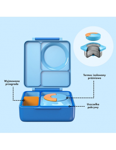 Lunchbox z termosem na jedzenie Omie OMIEBOX Blue Sky