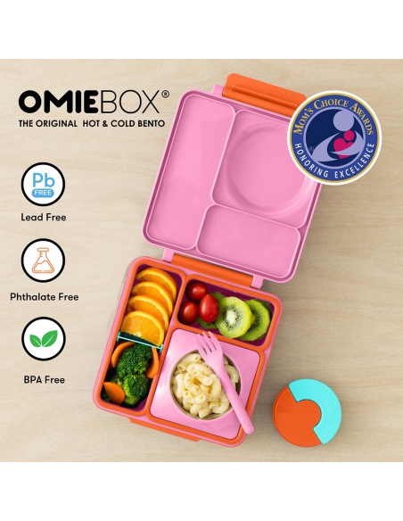 Lunchbox z termosem na jedzenie Omie OMIEBOX Pink Berry