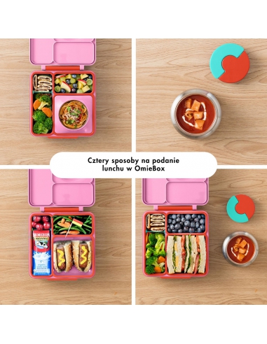 Lunchbox z termosem na jedzenie Omie OMIEBOX Pink Berry