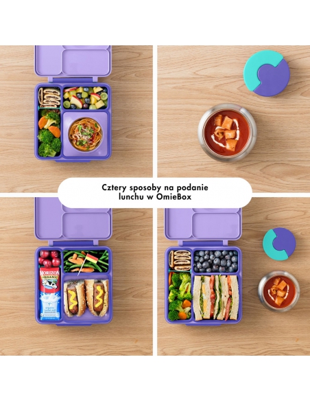 Lunchbox z termosem na jedzenie Omie OMIEBOX Purple Plum