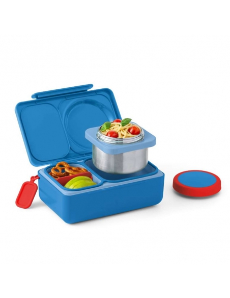 Lunchbox z termosem na jedzenie i wkładem chłodzącym Omie OMIEBOX UP Cosmic Blue
