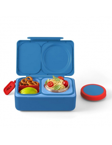 Lunchbox z termosem na jedzenie i wkładem chłodzącym Omie OMIEBOX UP Cosmic Blue