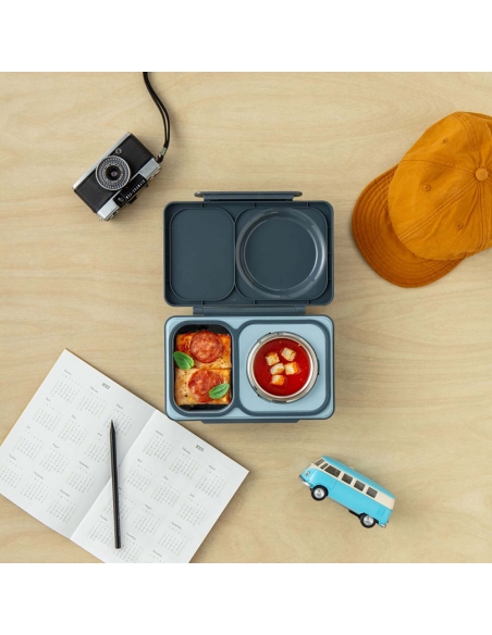 Lunchbox z termosem na jedzenie i wkładem chłodzącym Omie OMIEBOX UP Graphite