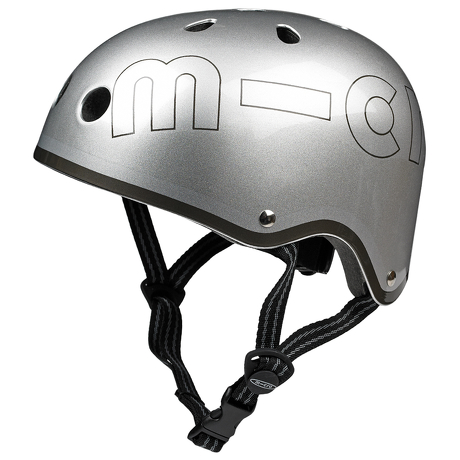 Kask Micro srebny metalik