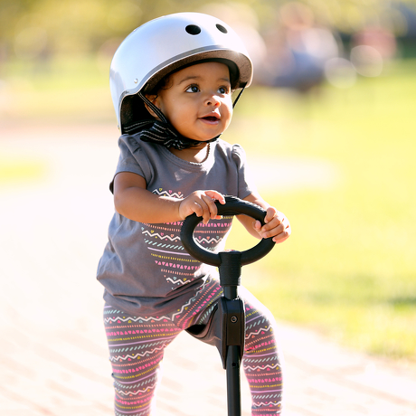 Kask Micro srebny metalik