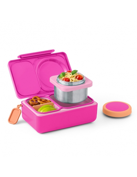 Lunchbox z termosem na jedzenie i wkładem chłodzącym Omie OMIEBOX UP Pop Pink