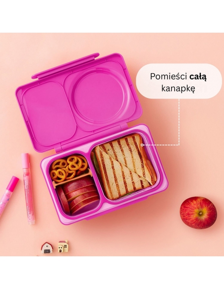Lunchbox z termosem na jedzenie i wkładem chłodzącym Omie OMIEBOX UP Pop Pink