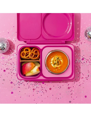 Lunchbox z termosem na jedzenie i wkładem chłodzącym Omie OMIEBOX UP Pop Pink