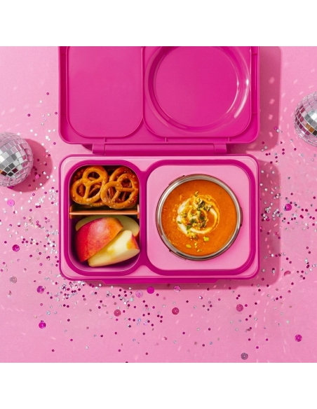 Lunchbox z termosem na jedzenie i wkładem chłodzącym Omie OMIEBOX UP Pop Pink