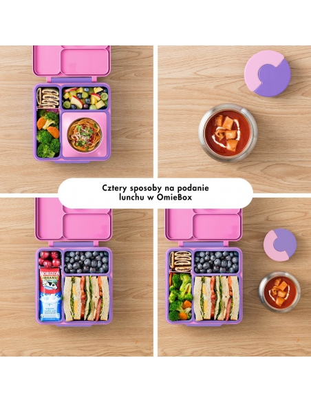 Lunchbox z termosem na jedzenie Omie OMIEBOX Unicorn Pink
