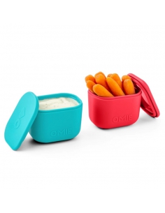 Pojemniczki na sosy i przekąski Omie OMIEBOX UP DIP (2 szt.) Pink/Teal