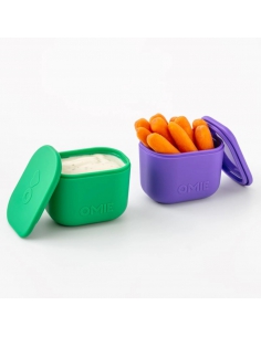 Pojemniczki na sosy i przekąski Omie OMIEBOX UP DIP (2 szt.) Purple/Green