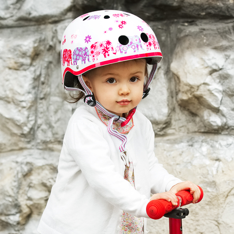 Kask Micro różowe słonie elephant