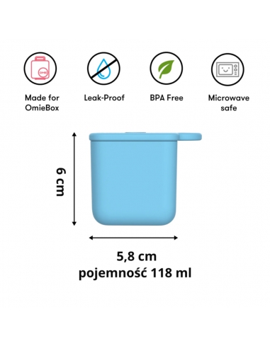 Pojemniczki na sosy i przekąski Omie OMIEDIP (2 szt.) Blue/Lime