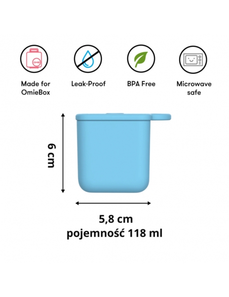 Pojemniczki na sosy i przekąski Omie OMIEDIP (2 szt.) Blue/Lime