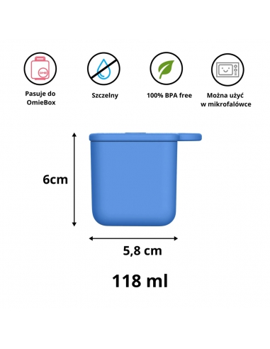 Pojemniczki na sosy i przekąski Omie OMIEDIP (2 szt.) Sea Blue/Green