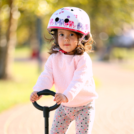 Kask Micro różowe słonie elephant