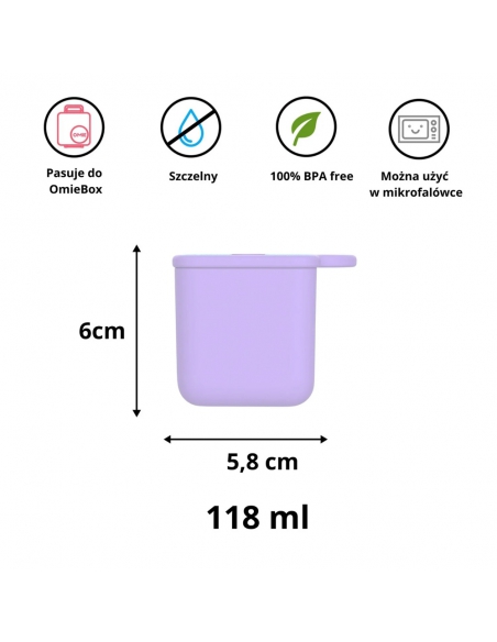 Pojemniczki na sosy i przekąski Omie OMIEDIP (2 szt.) Pink/Purple