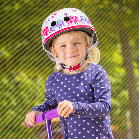 Kask Micro różowe słonie elephant