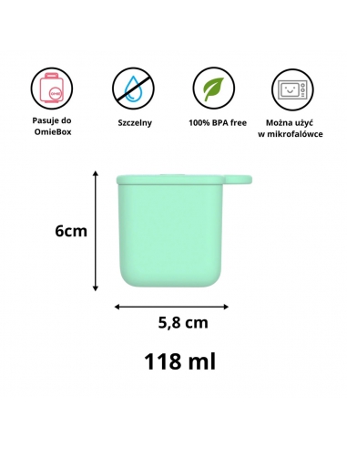 Pojemniczki na sosy i przekąski Omie OMIEDIP (2 szt.) Blue/Mint
