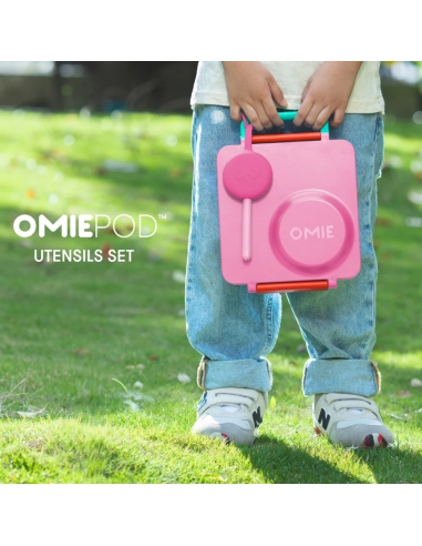 Zawieszka ze sztućcami Omie OMIEPOD Bubble Pink