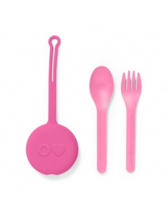 Zawieszka ze sztućcami Omie OMIEPOD Bubble Pink