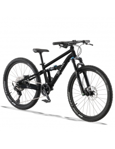 Rower dziecięcy KUbikes 24 FS (pełne zawieszenie) Black -...