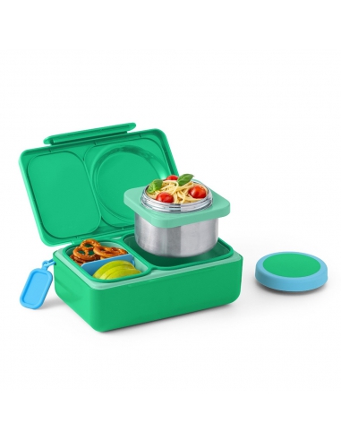 Lunchbox z termosem na jedzenie i wkładem chłodzącym Omie OMIEBOX UP Jade Green