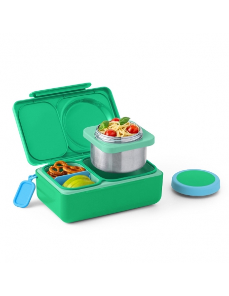 Lunchbox z termosem na jedzenie i wkładem chłodzącym Omie OMIEBOX UP Jade Green
