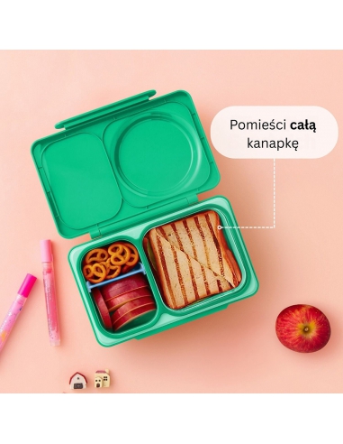 Lunchbox z termosem na jedzenie i wkładem chłodzącym Omie OMIEBOX UP Jade Green