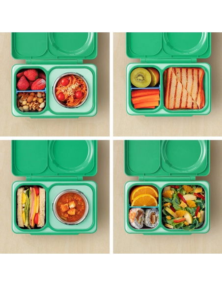 Lunchbox z termosem na jedzenie i wkładem chłodzącym Omie OMIEBOX UP Jade Green