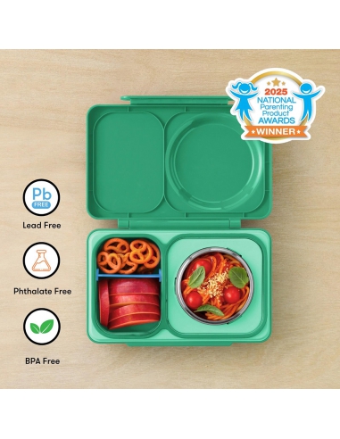 Lunchbox z termosem na jedzenie i wkładem chłodzącym Omie OMIEBOX UP Jade Green