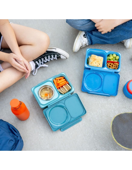 Lunchbox z termosem na jedzenie i wkładem chłodzącym Omie OMIEBOX UP Teal Green