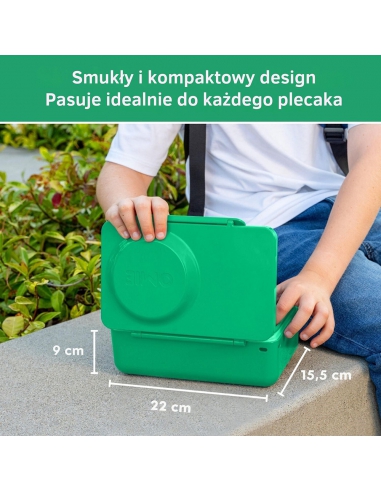 Lunchbox z termosem na jedzenie i wkładem chłodzącym Omie OMIEBOX UP Jade Green