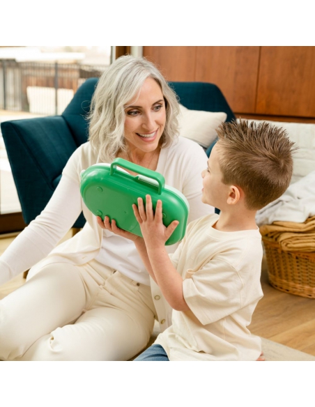 Lunchbox + Snack Spinner 2w1 GOBE Sage Green