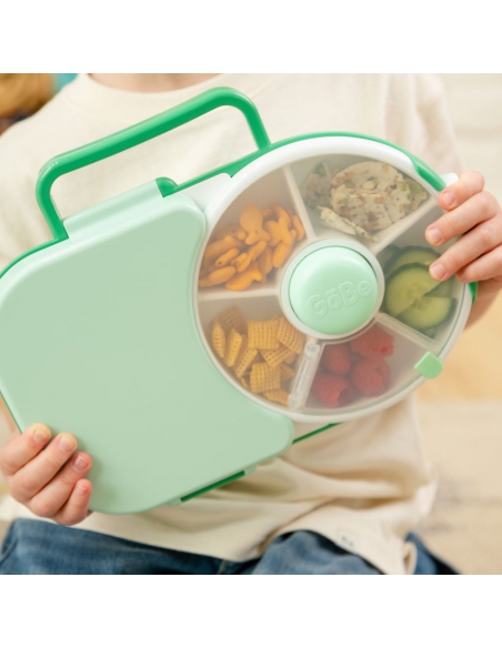 Lunchbox + Snack Spinner 2w1 GOBE Sage Green