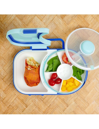 Lunchbox + Snack Spinner 2w1 GOBE Blueberry Blue