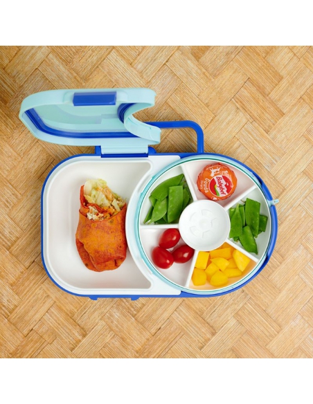 Lunchbox + Snack Spinner 2w1 GOBE Blueberry Blue
