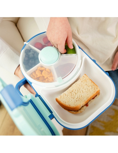 Lunchbox + Snack Spinner 2w1 GOBE Blueberry Blue