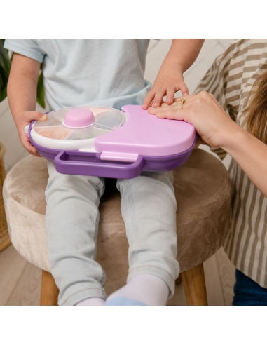 Lunchbox + Snack Spinner 2w1 GOBE Grape Purple