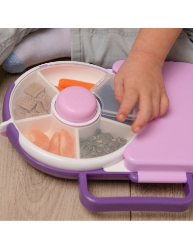 Lunchbox + Snack Spinner 2w1 GOBE Grape Purple