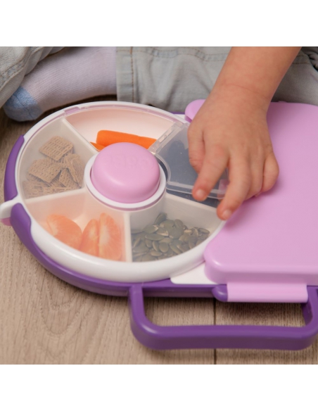 Lunchbox + Snack Spinner 2w1 GOBE Grape Purple