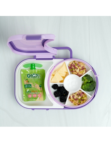 Lunchbox + Snack Spinner 2w1 GOBE Grape Purple