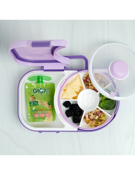 Lunchbox + Snack Spinner 2w1 GOBE Grape Purple