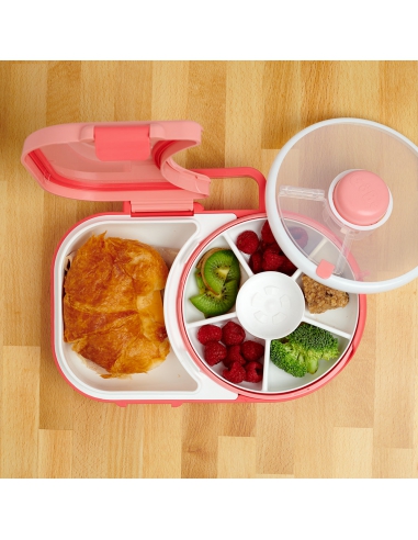 Lunchbox + Snack Spinner 2w1 GOBE Watermelon Pink